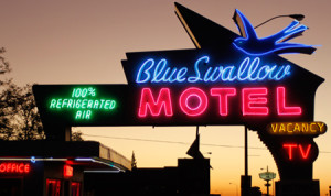 Blue Swallow motel in Tucumcari, New Mexico