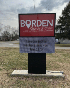 Pylon sign with Think Sign EMC